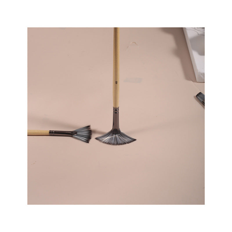 Gouache Pen Oil Painting Brush Nylon Hair 24 Brushes Suit Student Art Supplies