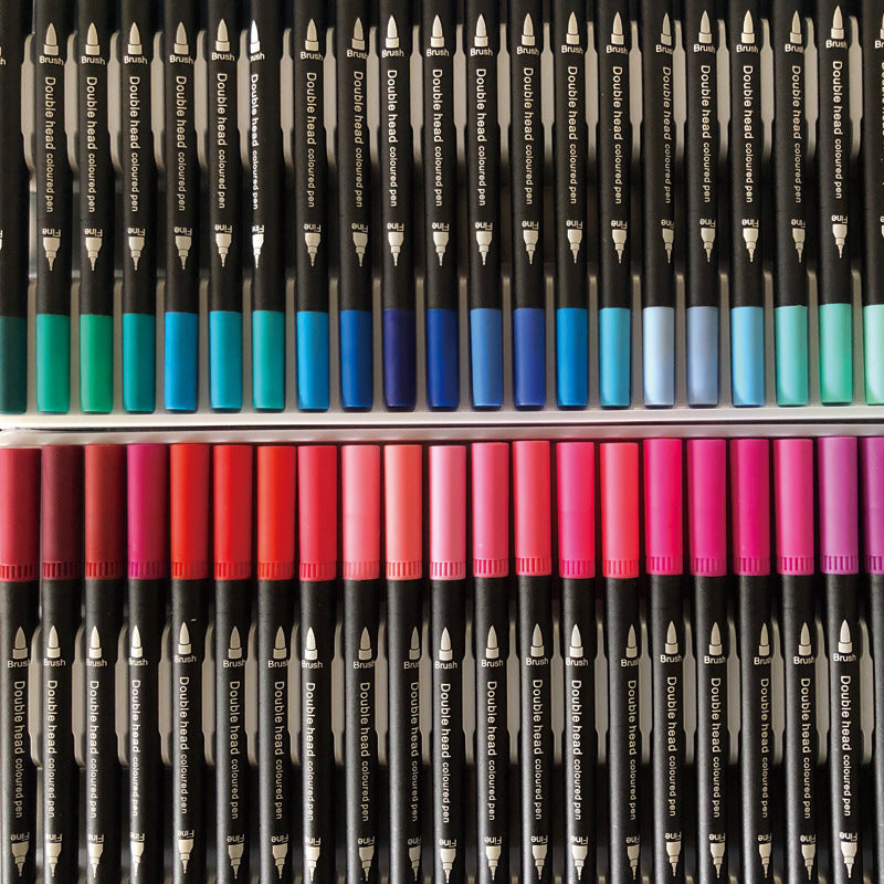 Soft Head Double Head Watercolor Pens Set Art Supplies