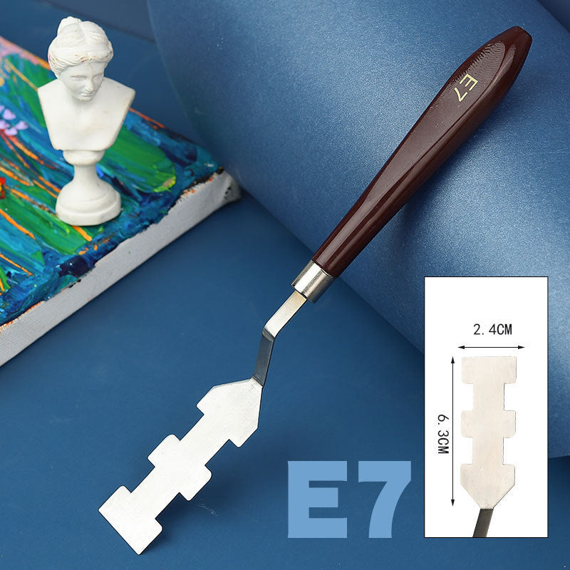 Flower Scraper Texture Knife Palette Knife Special-shaped Scraper Oil Painting Acrylic Paint Tools For Art Students