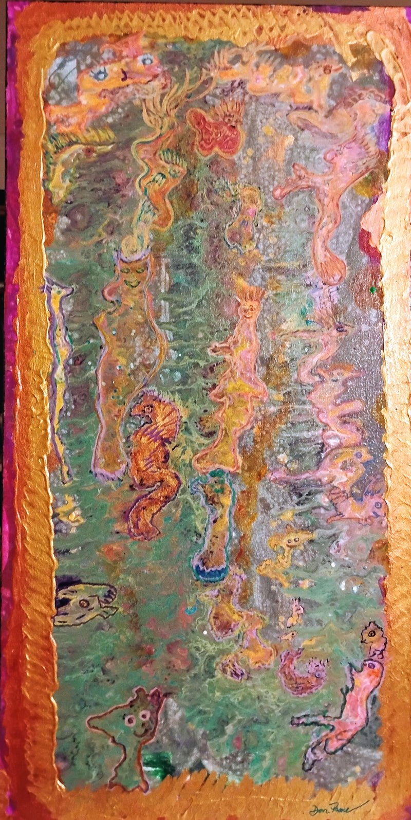 "Sea Monkey Shenanigans" Fine Art Original Painting