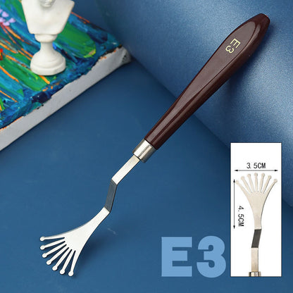 Flower Scraper Texture Knife Palette Knife Special-shaped Scraper Oil Painting Acrylic Paint Tools For Art Students