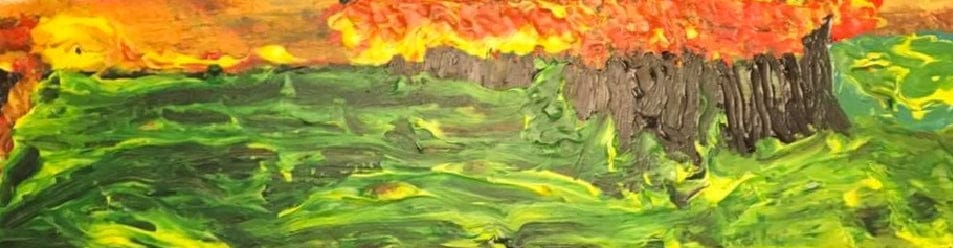 "Blazing" Original Miniature Painting - Art by Don Paone and Friends