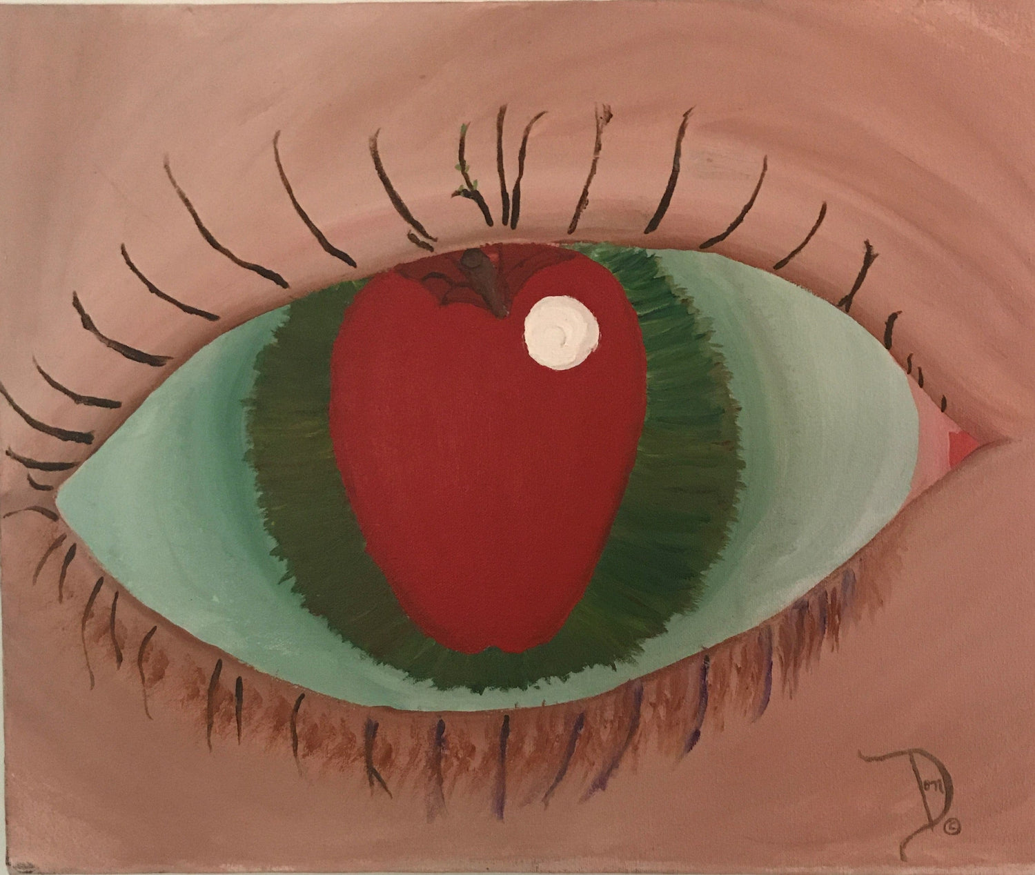 "Apple of My Eyeris" Original Painting - Art by Don Paone and Friends
